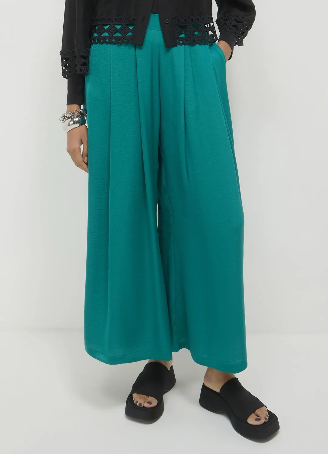 Calliope jupe-culotte satinée femme
