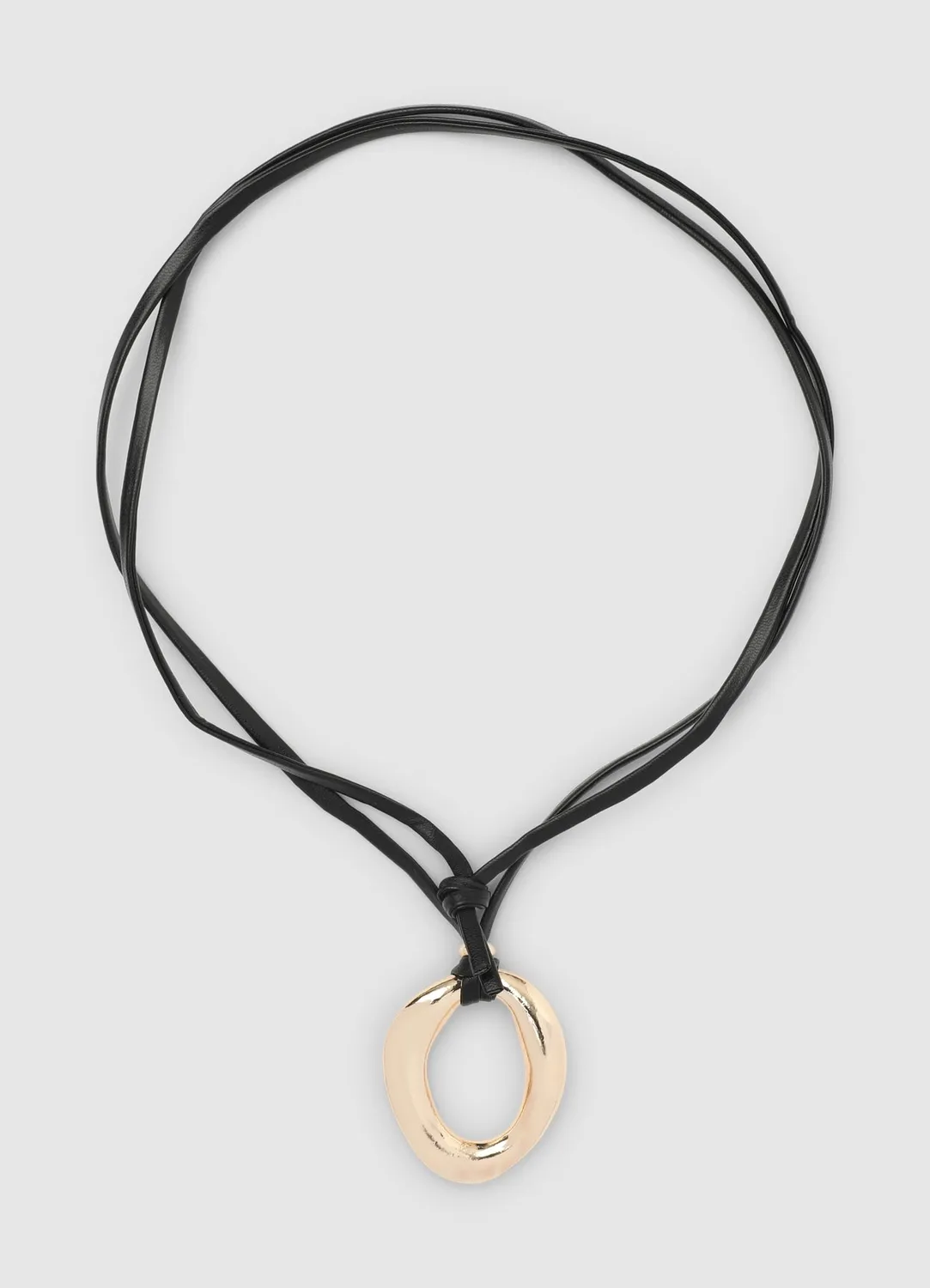 Calliope collier long pendentif anneau femme