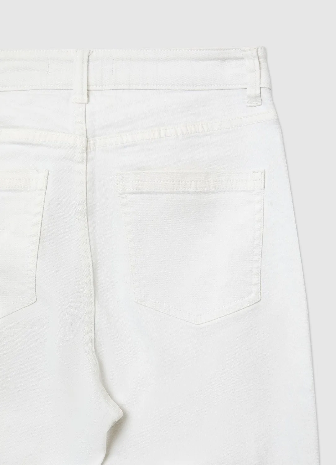 Calliope jean femme crop flare 5 poches uni