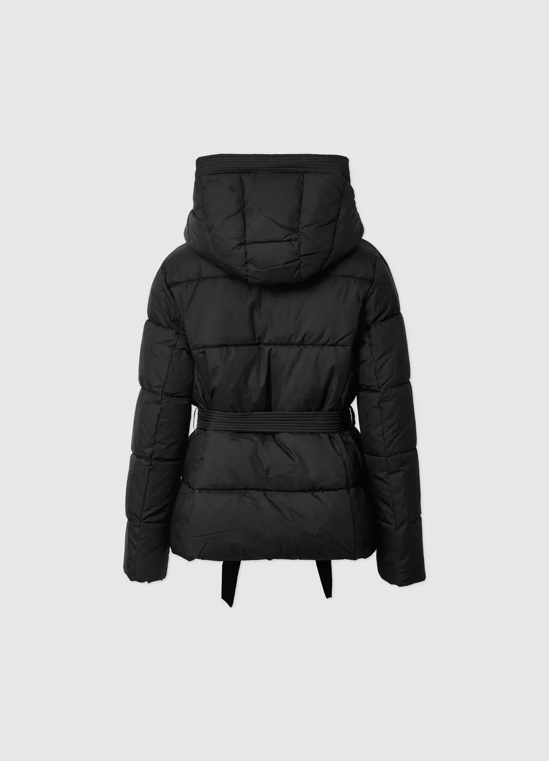 Calliope veste matelassée capuche ceinture femme uni