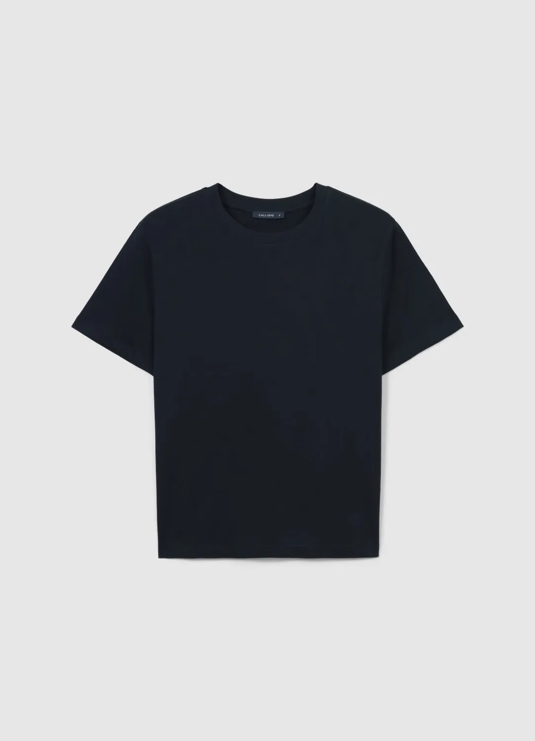 Calliope t-shirt col rond uni femme coton