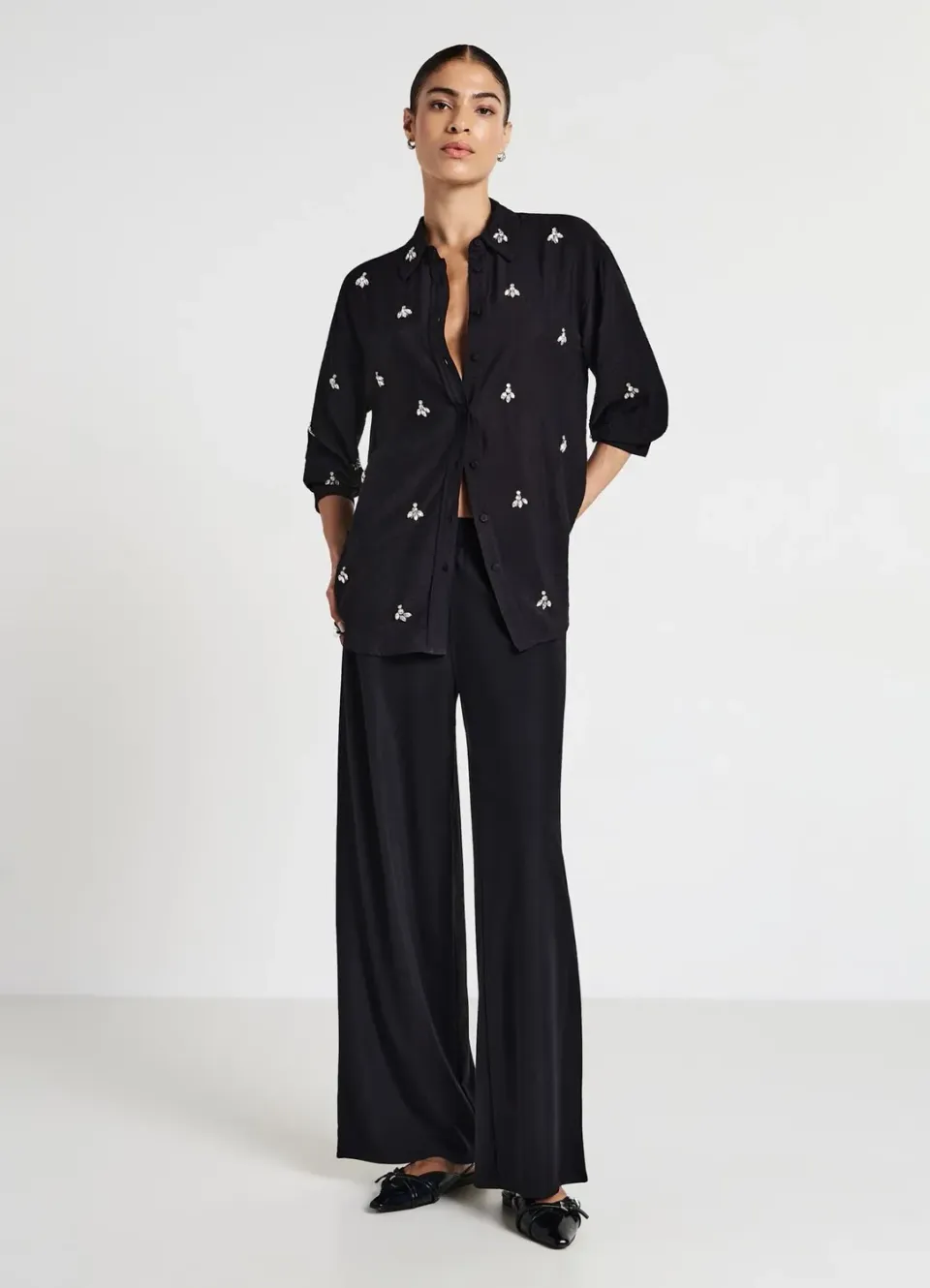 Calliope chemise oversize applications femme unie