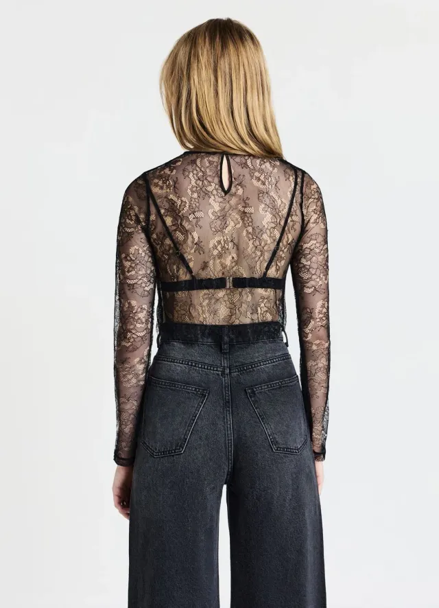 Calliope top crop dentelle femme bralette fleuri