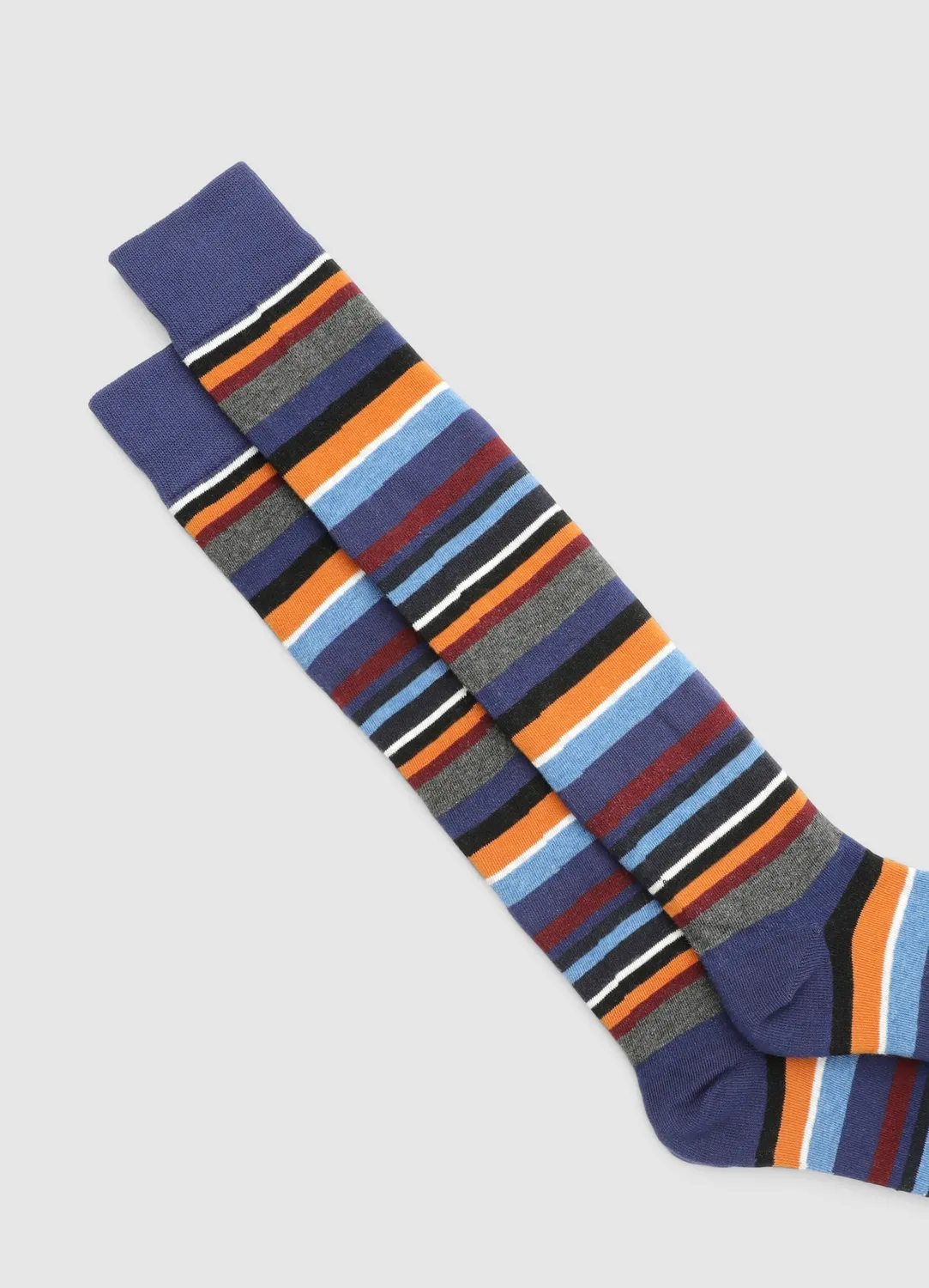 Calliope chaussettes hautes homme rayées