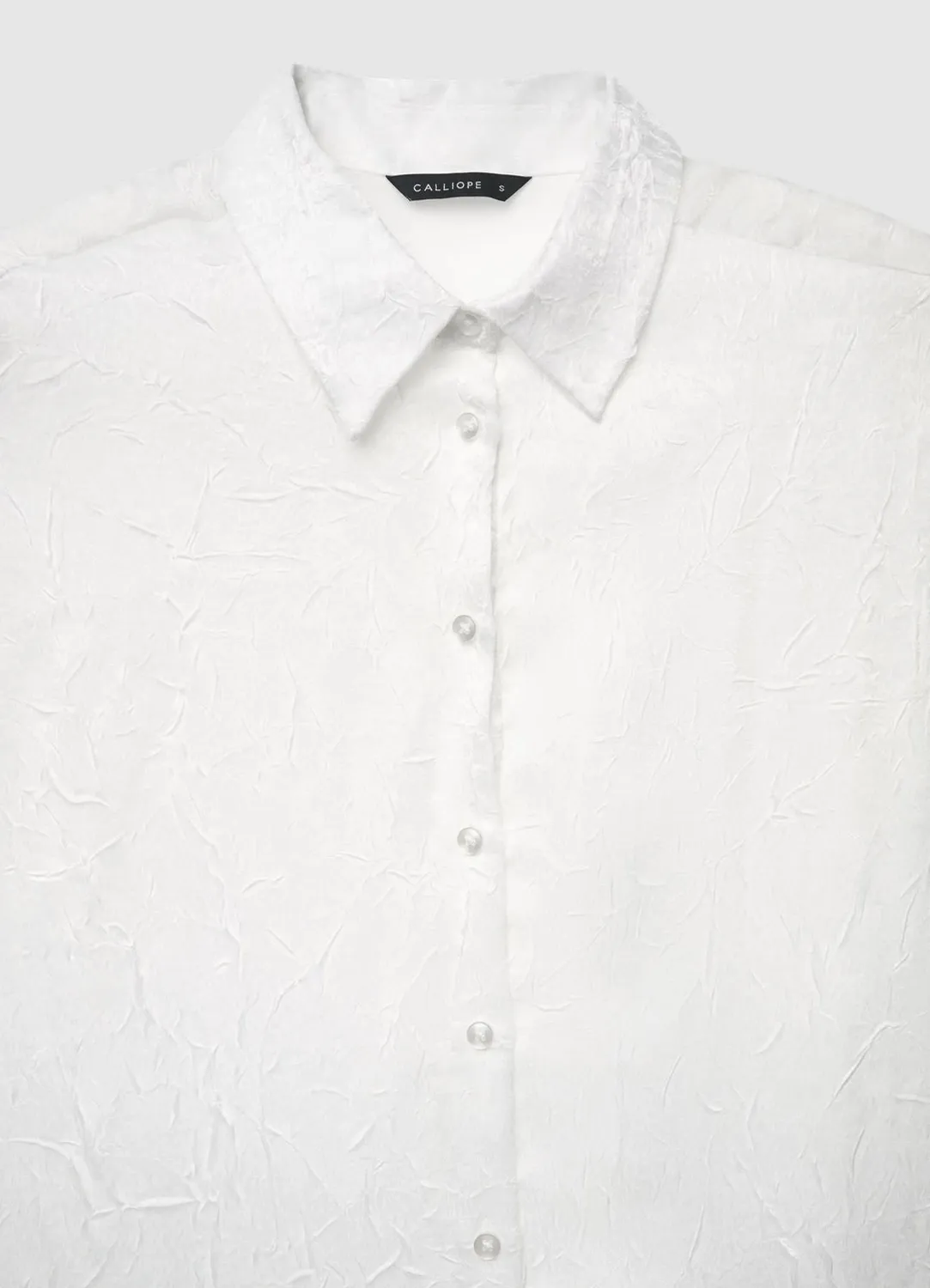 Calliope chemise effet froissé femme manches longues