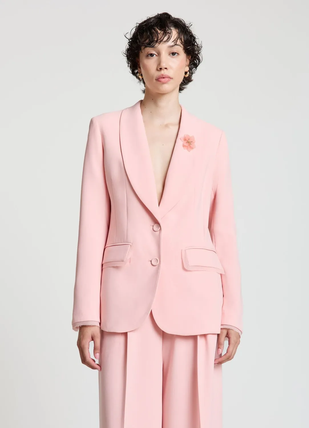 Calliope veste châle femme cérémonie 2 boutons
