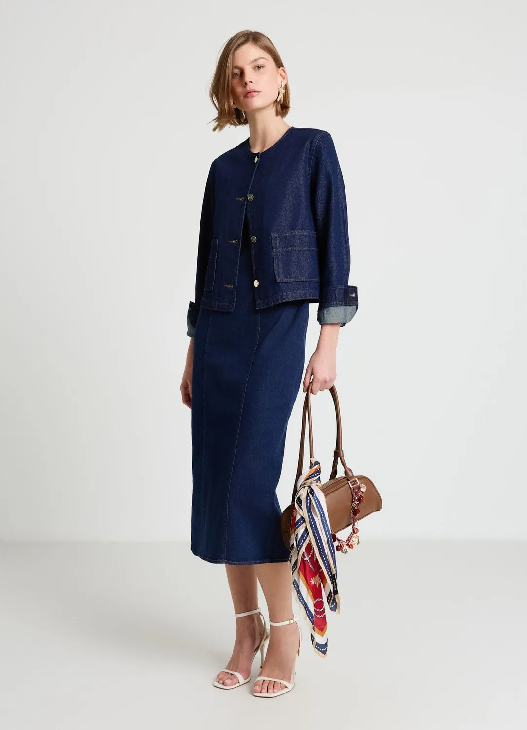 Calliope Giacca Girocollo veste femme boutons unie