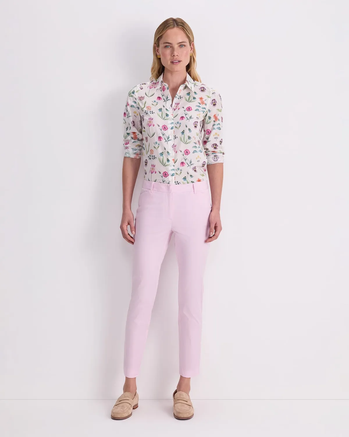 Sportscraft Evie Capri pantalon coton stretch taille 6 infroissable