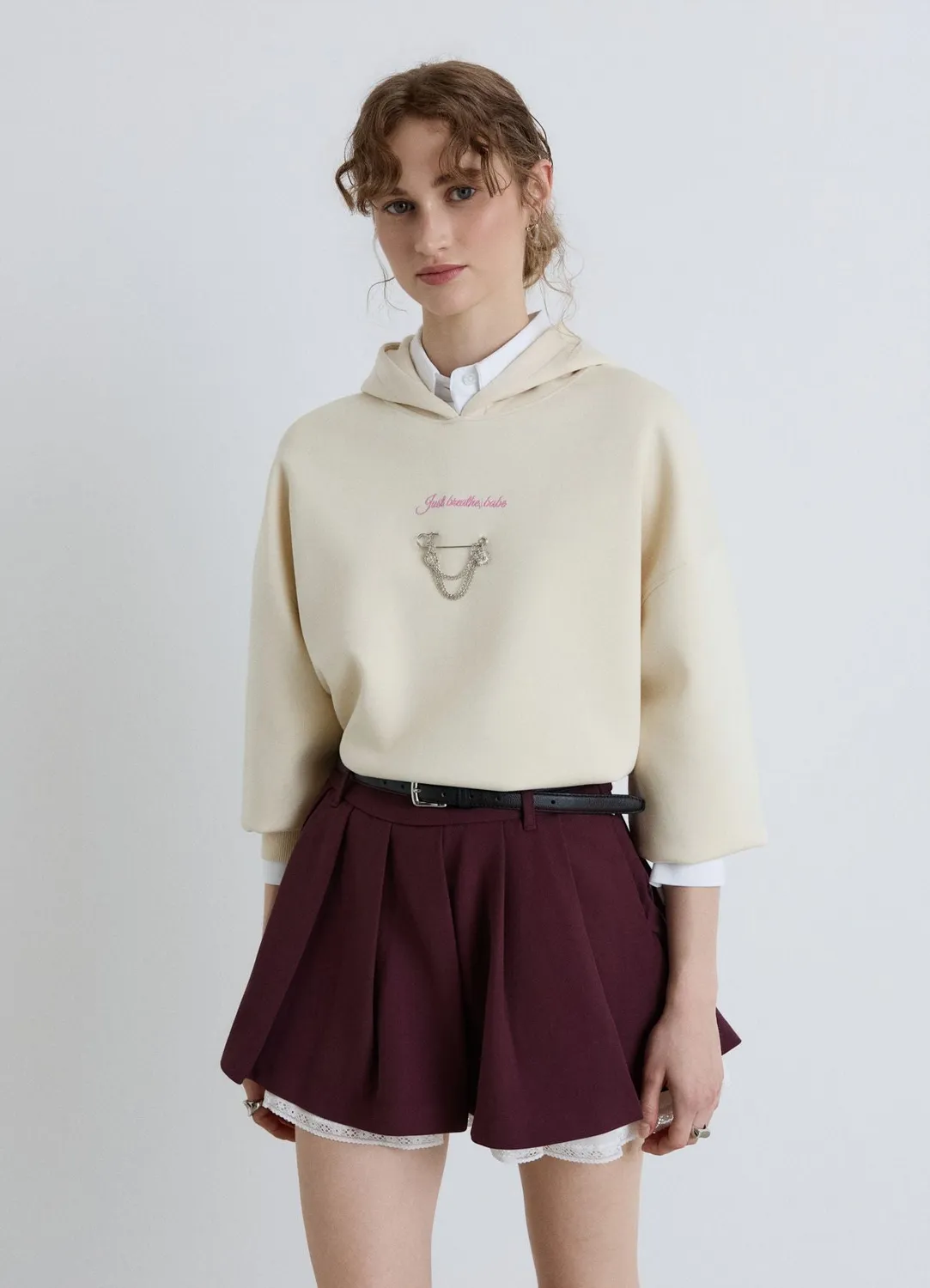 Calliope Sweat Capuche Femme Inscription Balloon Regular