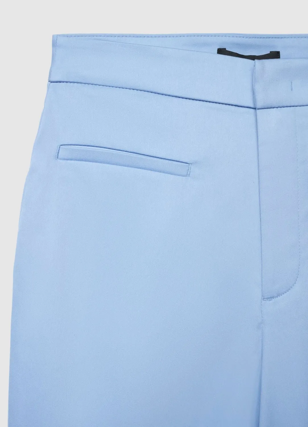 Calliope pantalon flare cropped femme uni coton