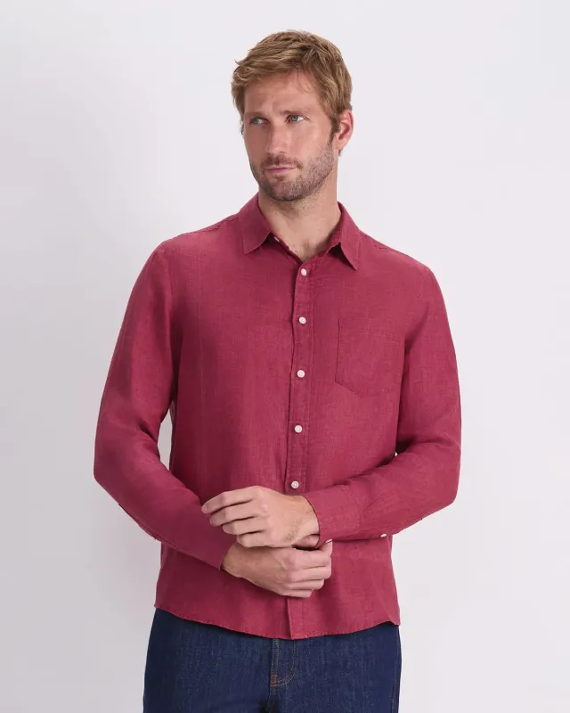 SPORTSCRAFT Delave 207957 chemise lin homme manches longues