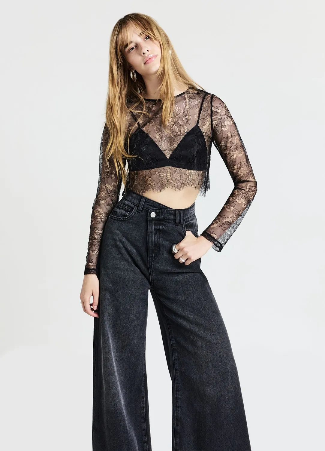 Calliope top crop dentelle femme bralette fleuri