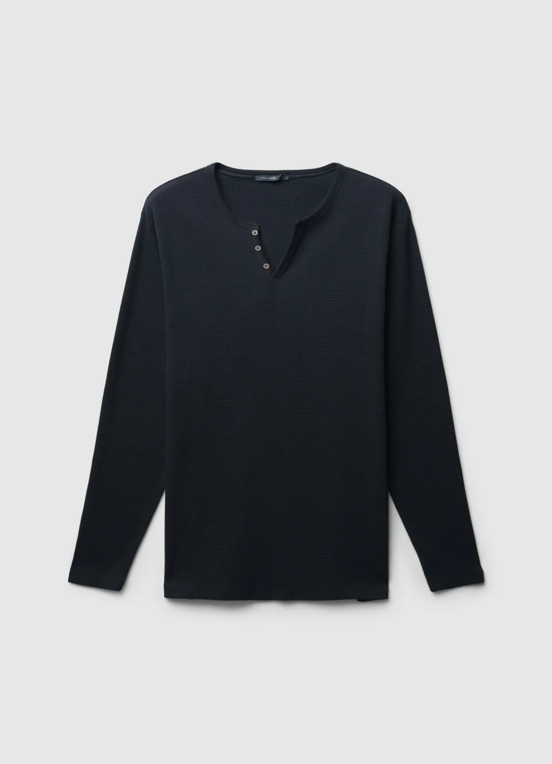 Calliope t-shirt henley homme manches longues