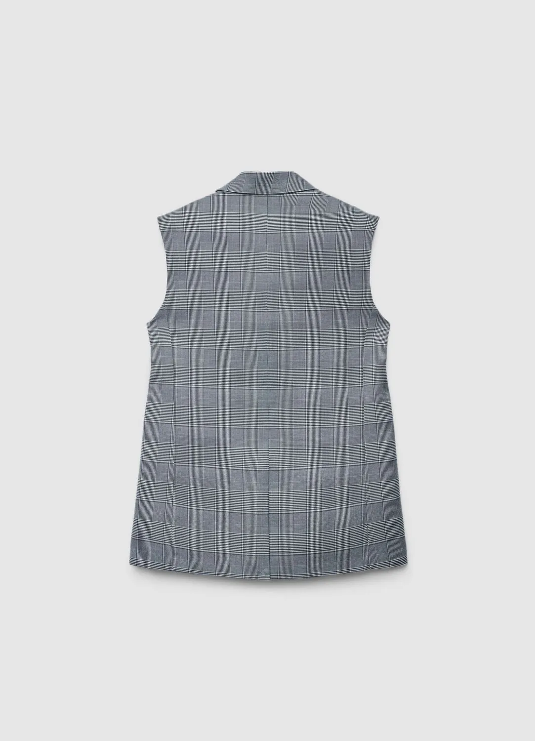 Calliope gilet long prince-de-galles gilet femme a carreaux