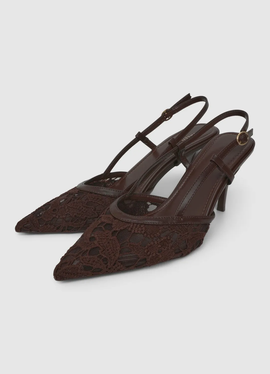 Calliope Pizzo slingback femme dentelle 8 cm