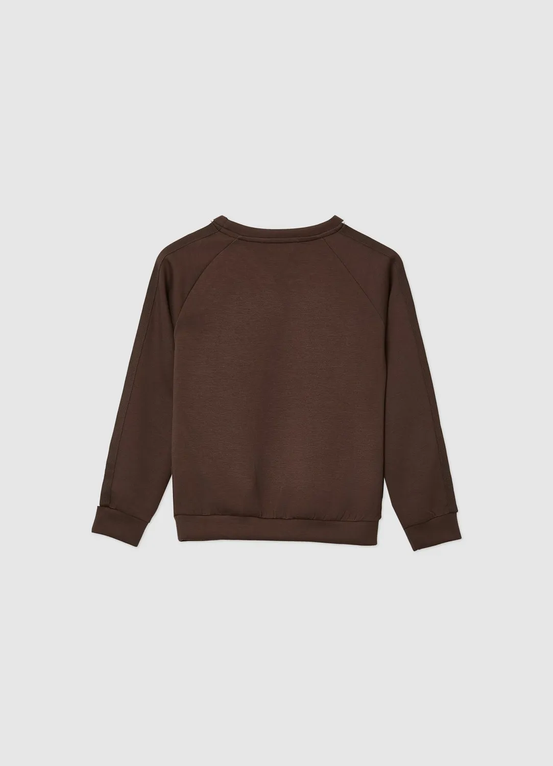 Calliope sweat fille lettre col rond coton
