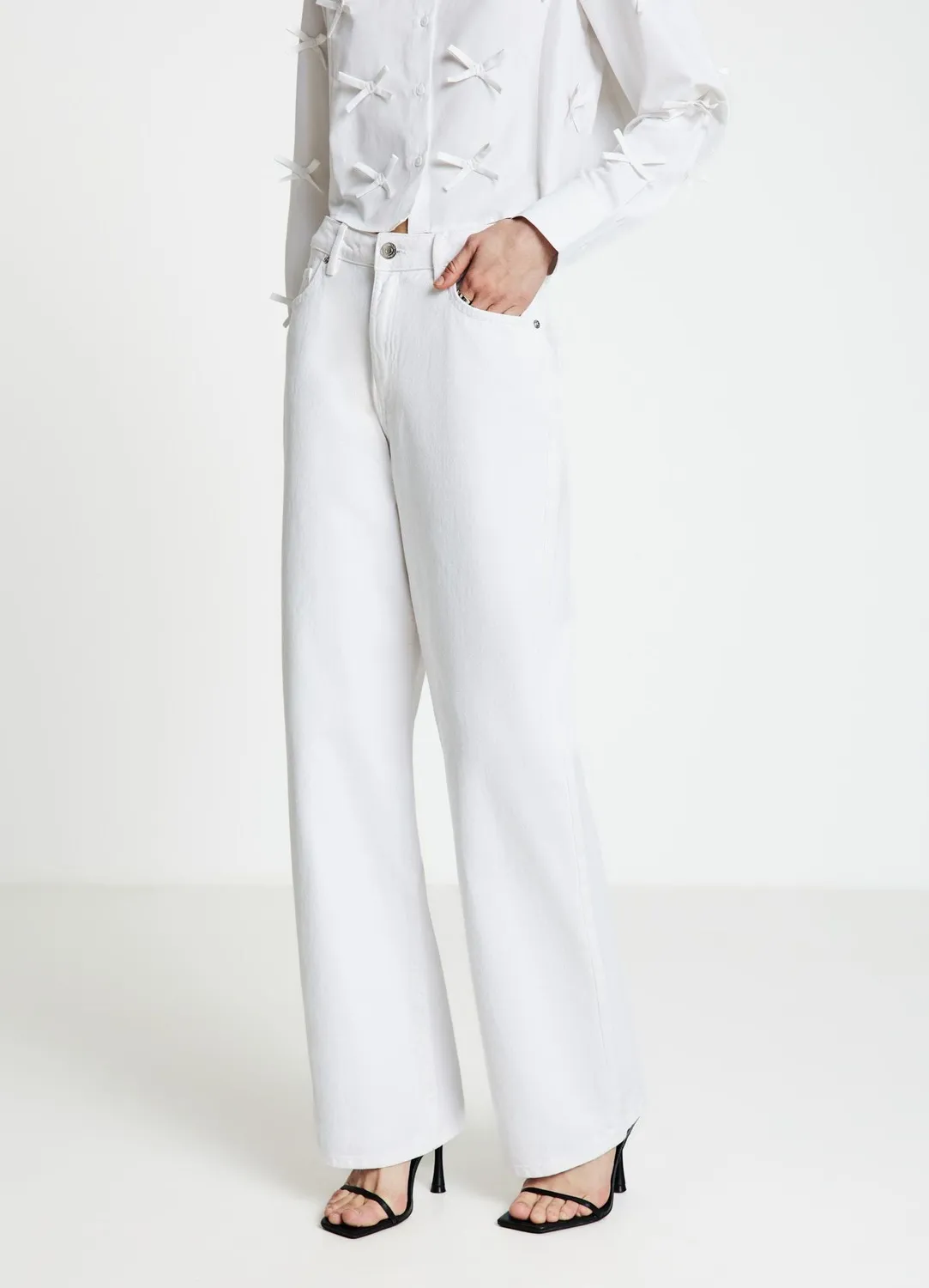 Calliope Jeans Wide Leg Taille Haute Jean Femme Taille 40