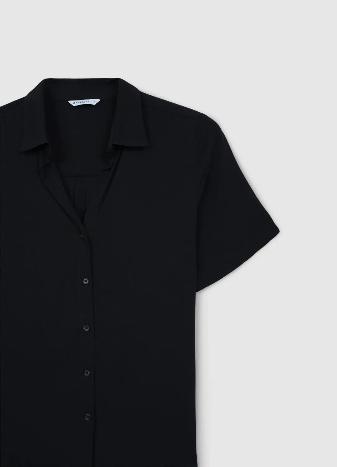 Calliope chemise femme manches courtes unie bureau