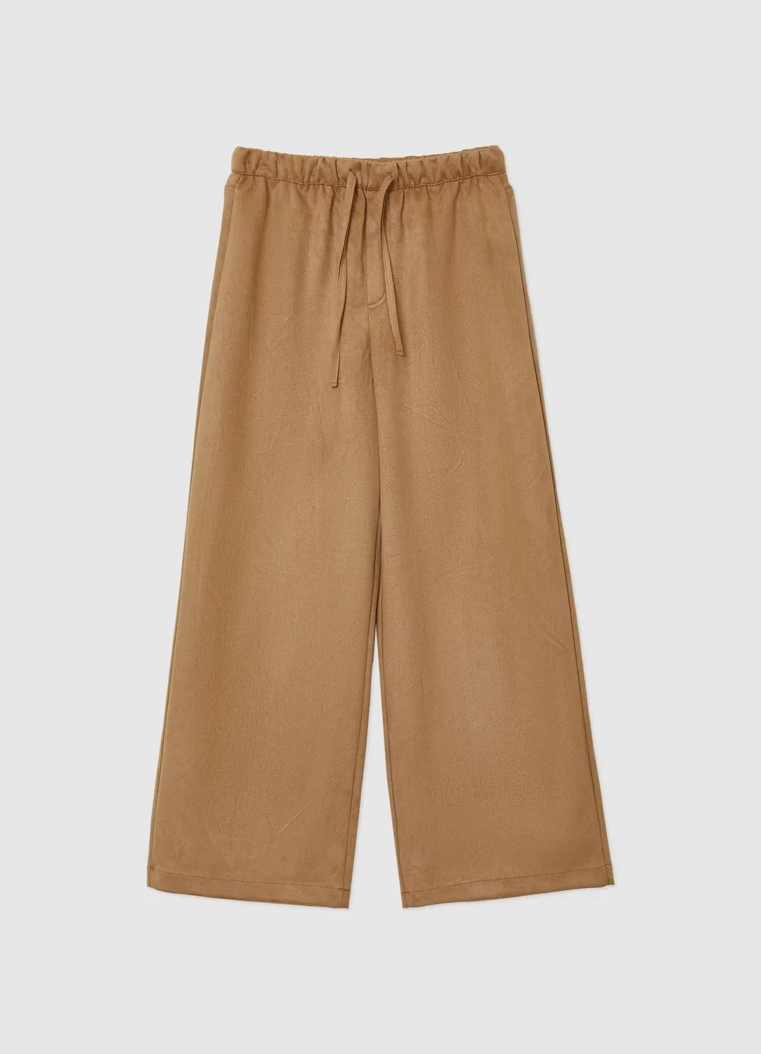 Calliope pantalon palazzo jogger simili daim femme regular