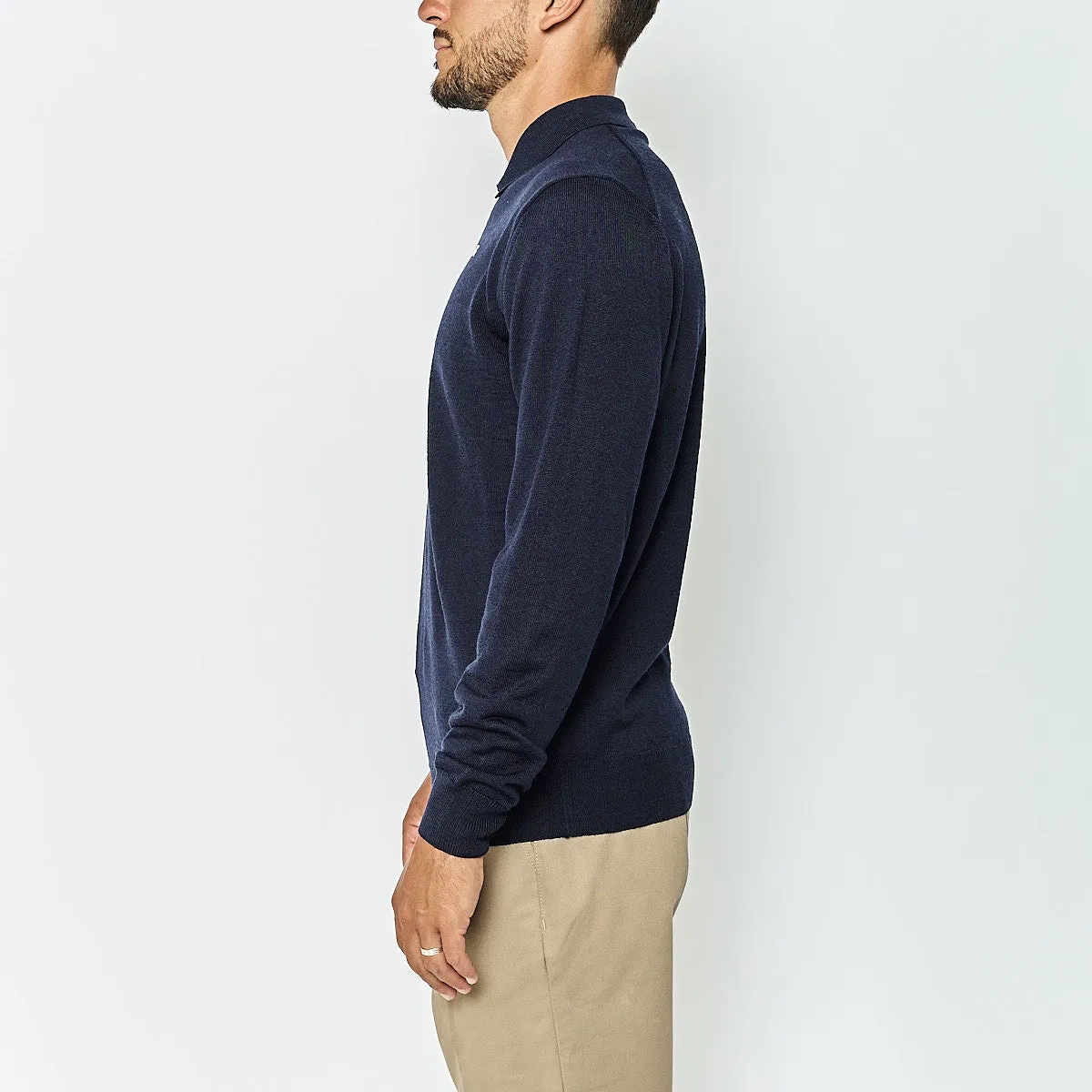 Robe di Kappa Daimen polo manches longues bleu