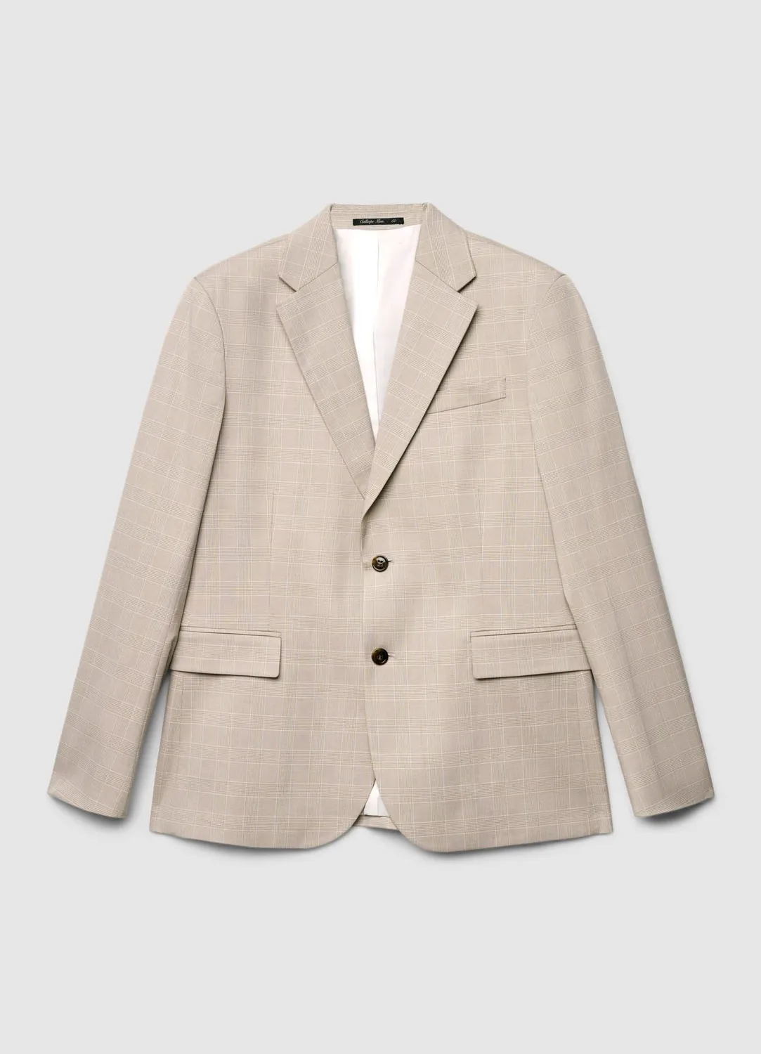 Calliope veste à carreaux homme 2 boutons doublée
