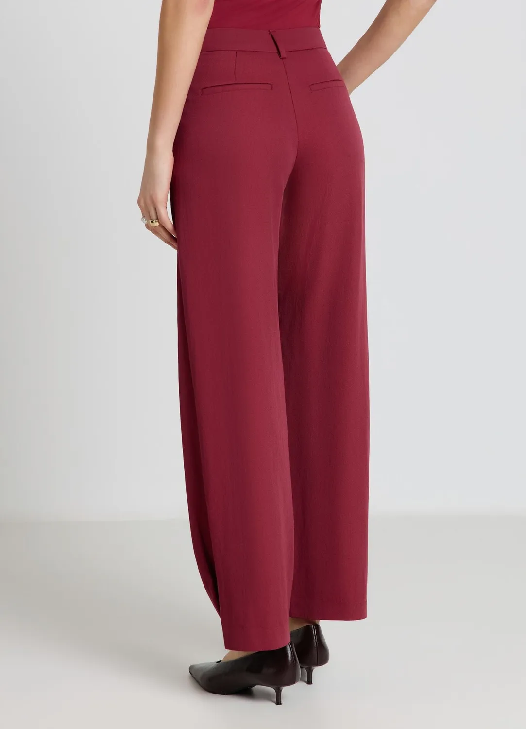 Calliope pantalon barrel double pince femme XS taille haute