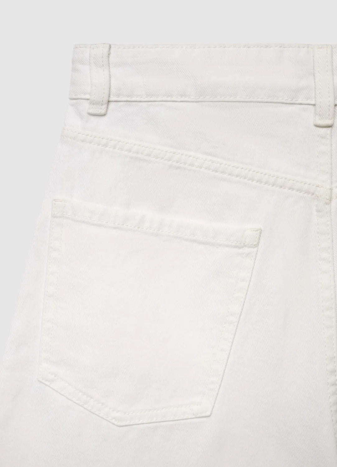 Calliope Bermuda denim shorts femme pinces taille haute