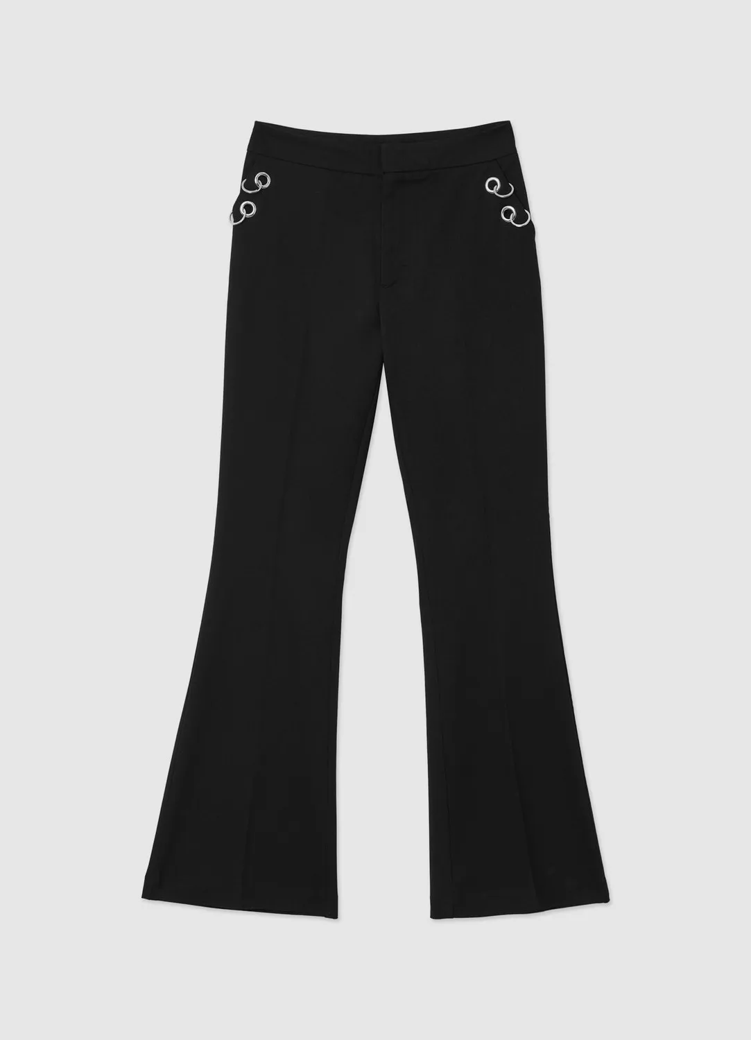 Calliope pantalon femme évasé œillets