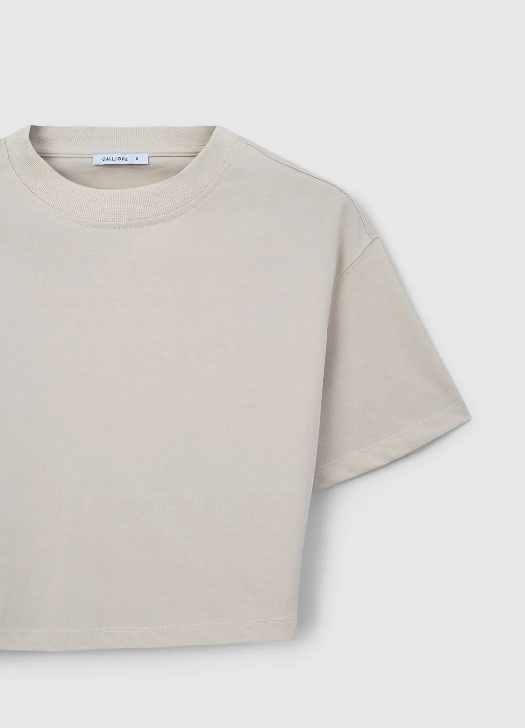 Calliope t-shirt crop coton femme