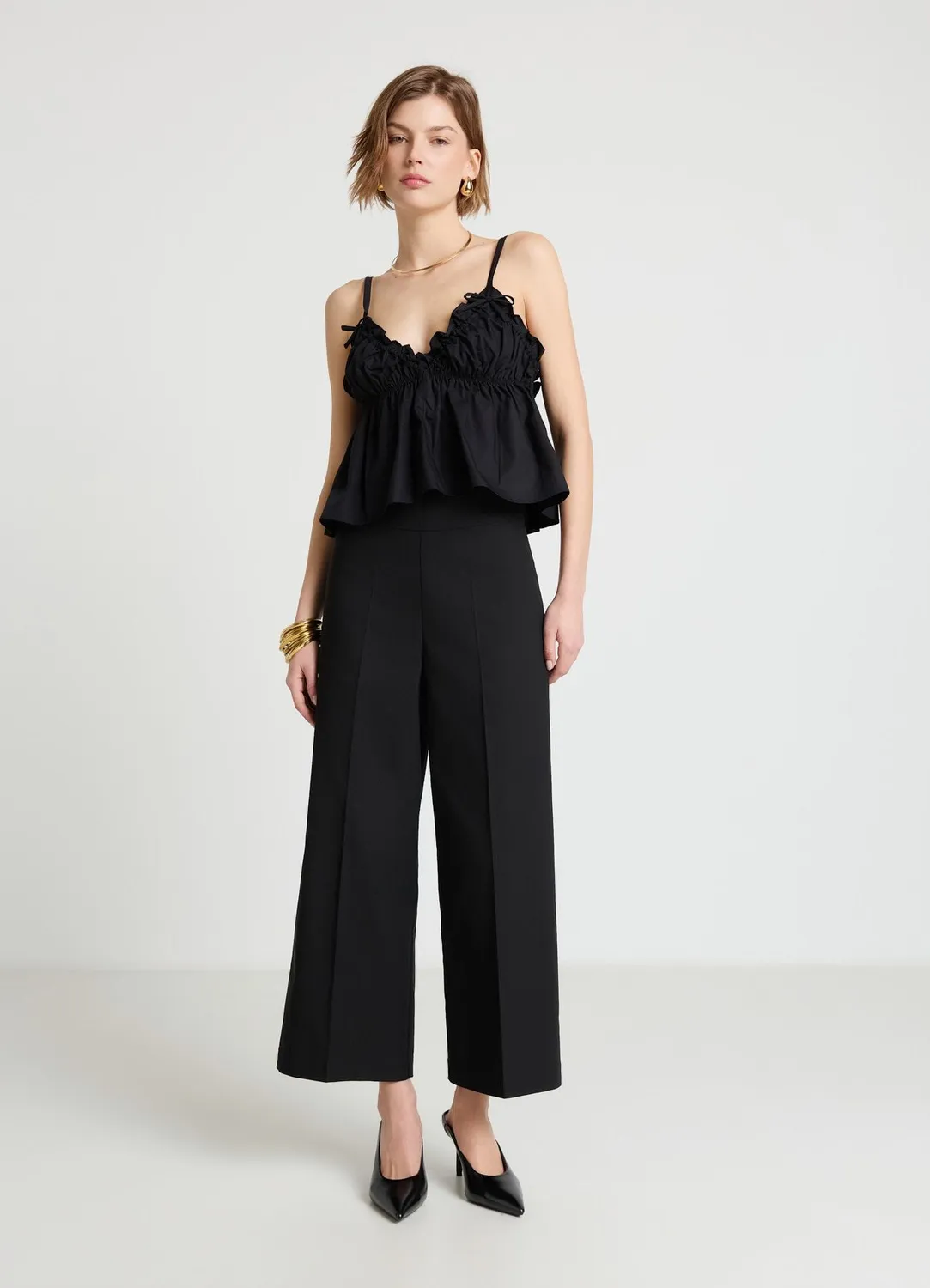 Calliope pantalon culotte coton large femme
