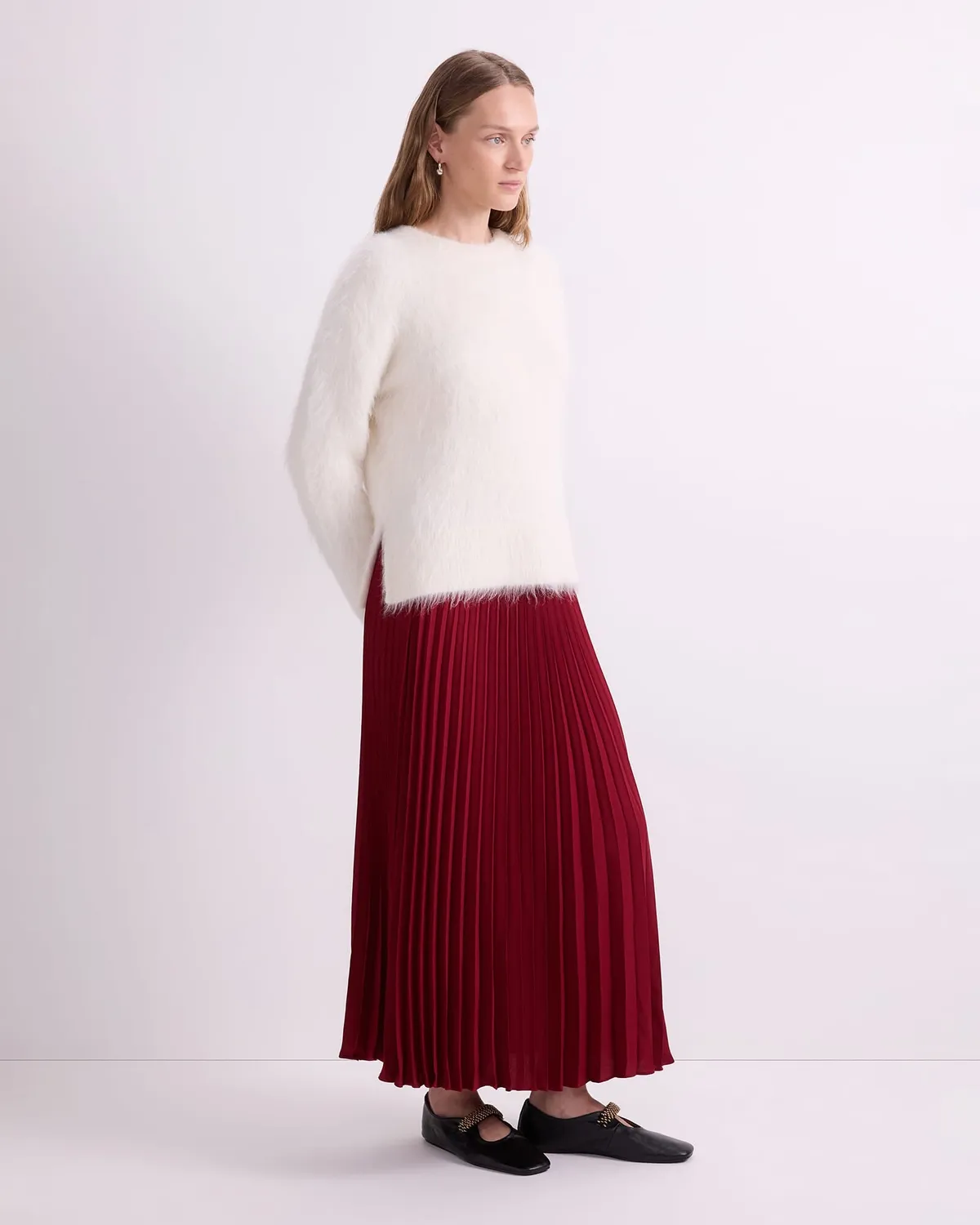 Sportscraft Alpaca Blend pull col rond alpaga