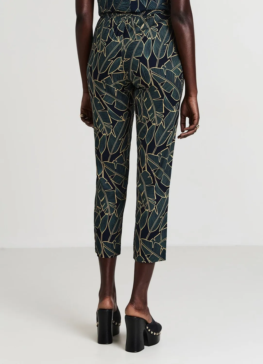 Calliope pantalon femme long à motif régulier