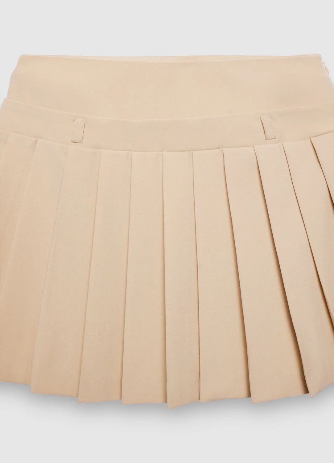 Calliope jupe-short plissée femme zip latéral