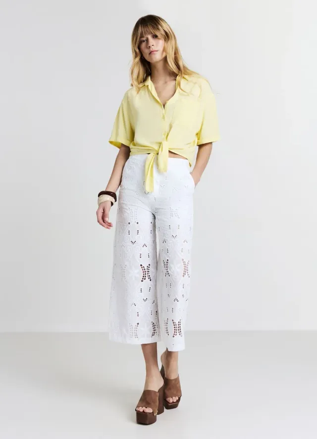 Calliope chemise nouée femme manches courtes regular