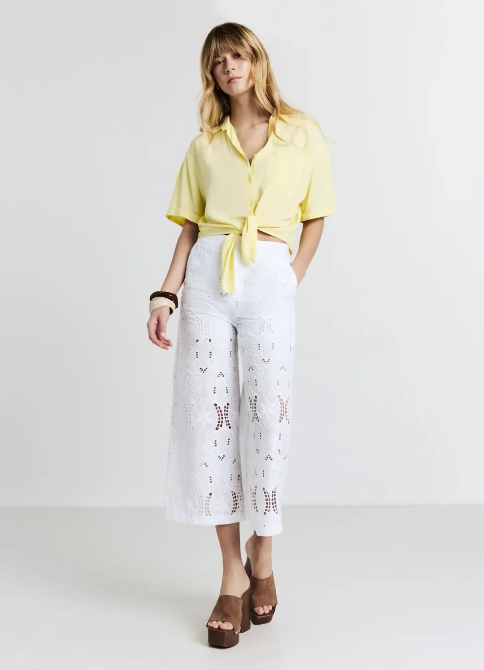 Calliope chemise nouée femme manches courtes regular