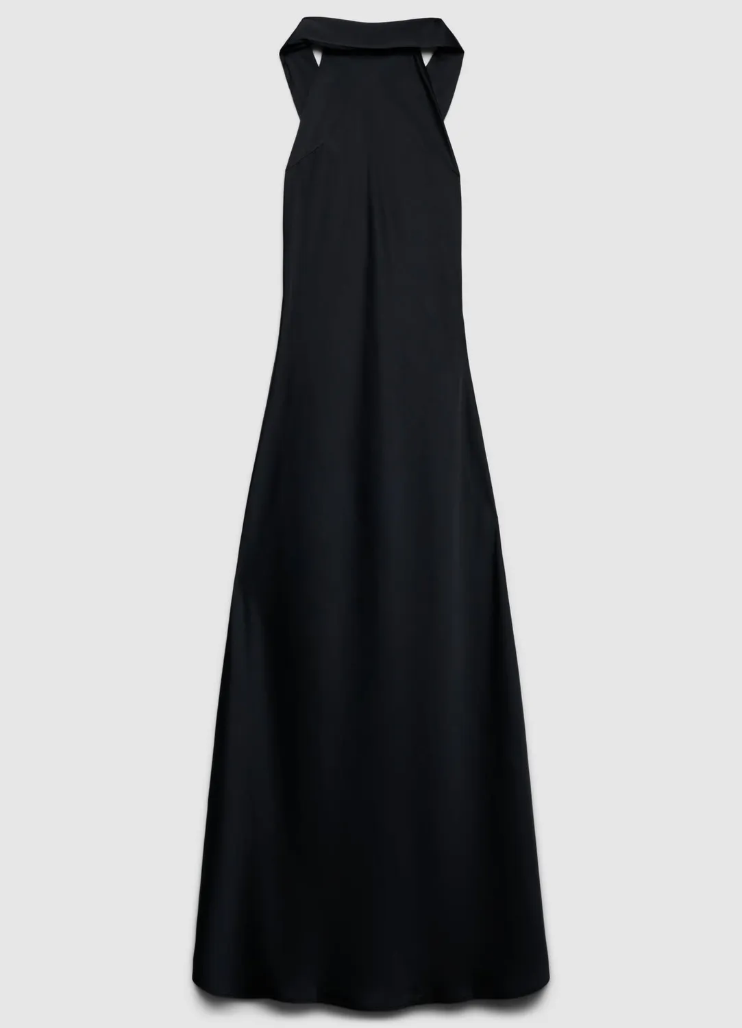 Calliope robe longue satinée femme dos nu nœud