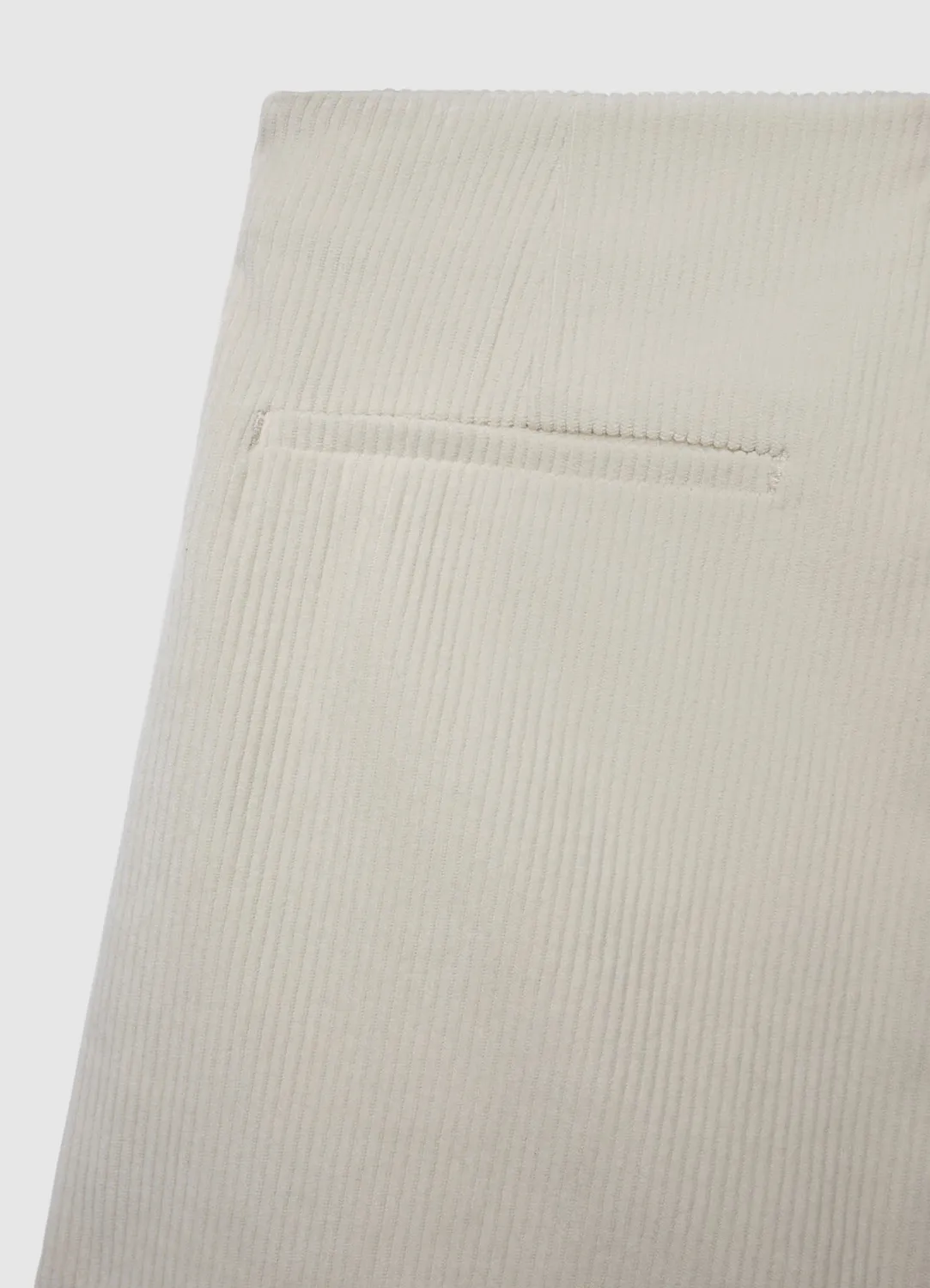 Calliope Velours jupe-short femme côtelé fentes