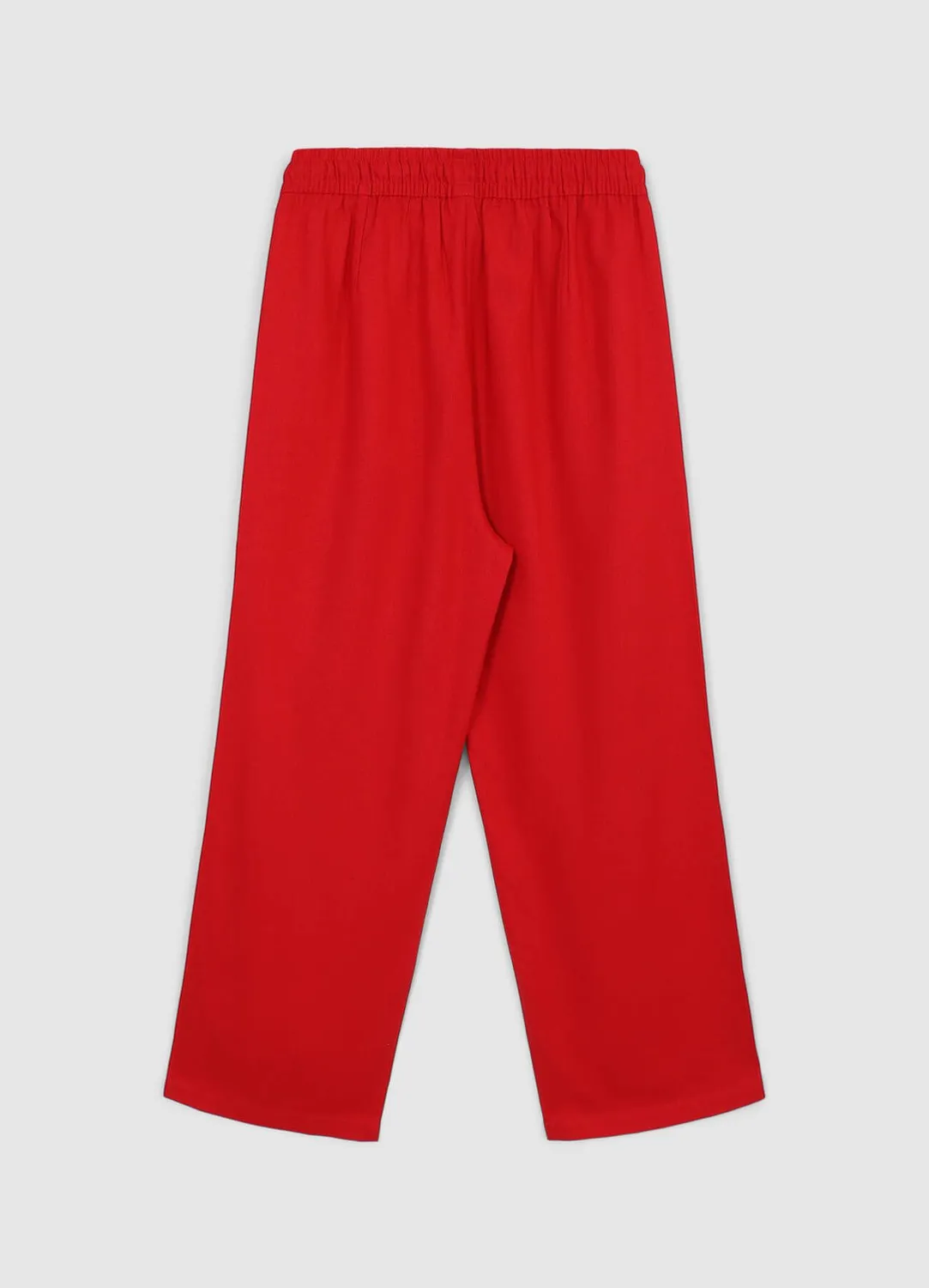 Calliope jogger femme lin uni à cordon