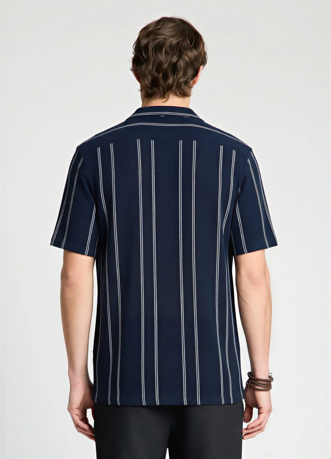 Calliope chemise rayée homme manches courtes
