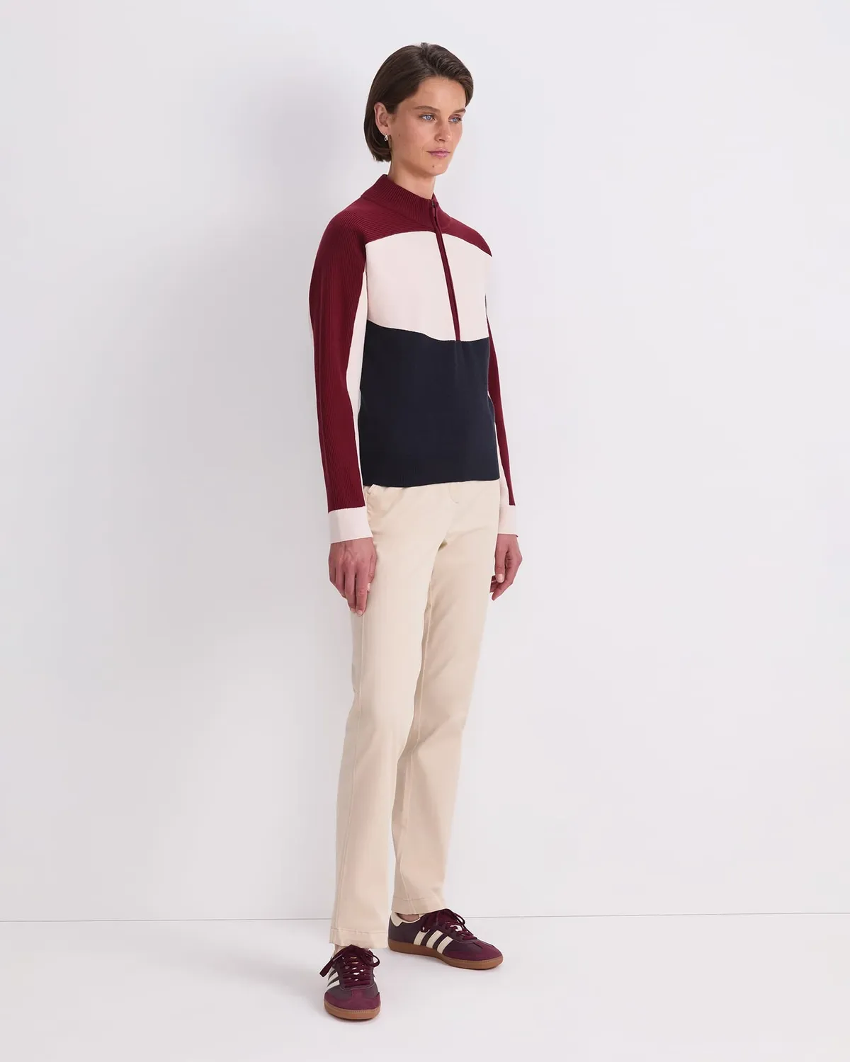 Sportscraft Club Sport pull col zippé