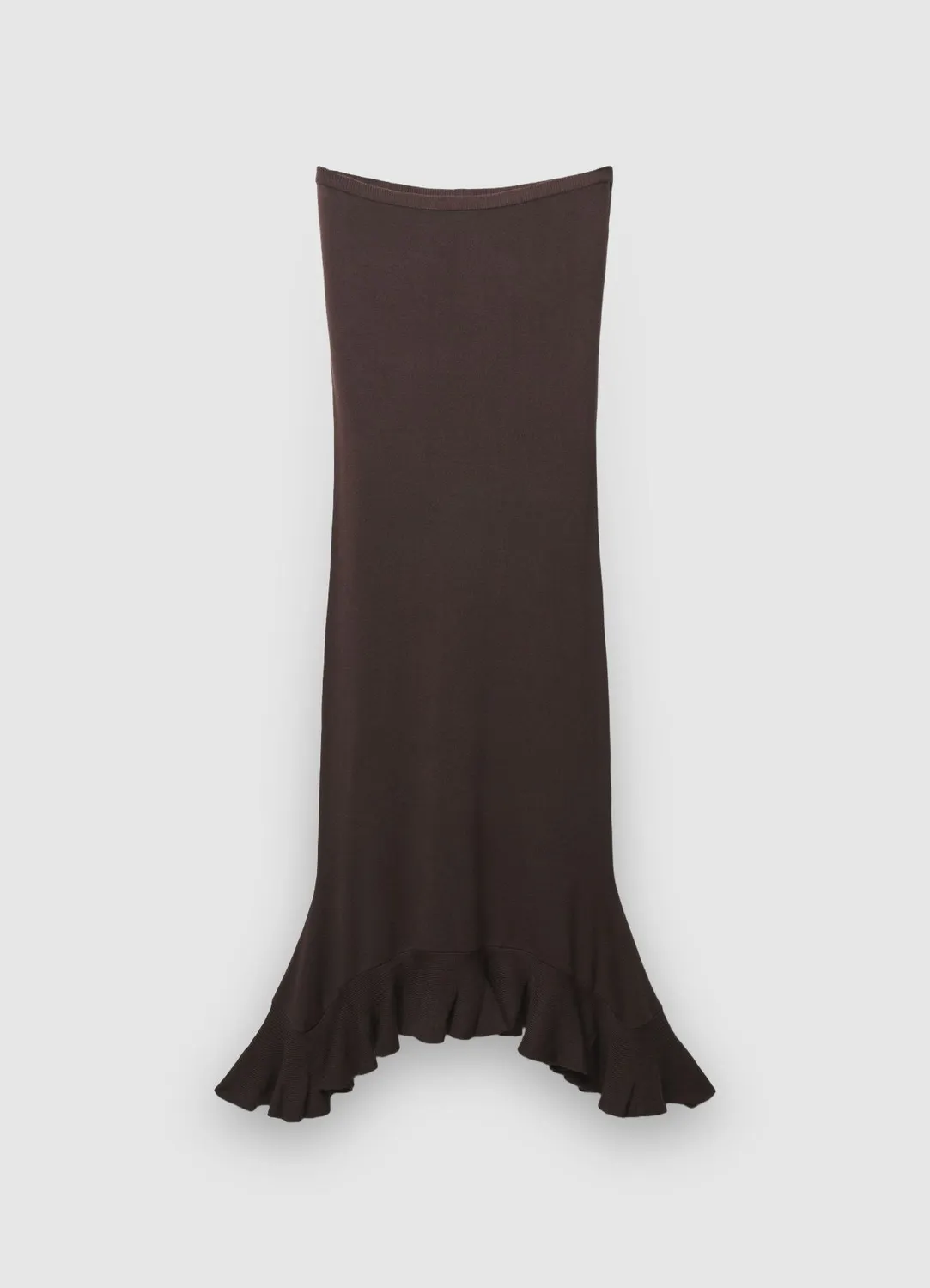 Calliope jupe midi femme à volant taille élastique