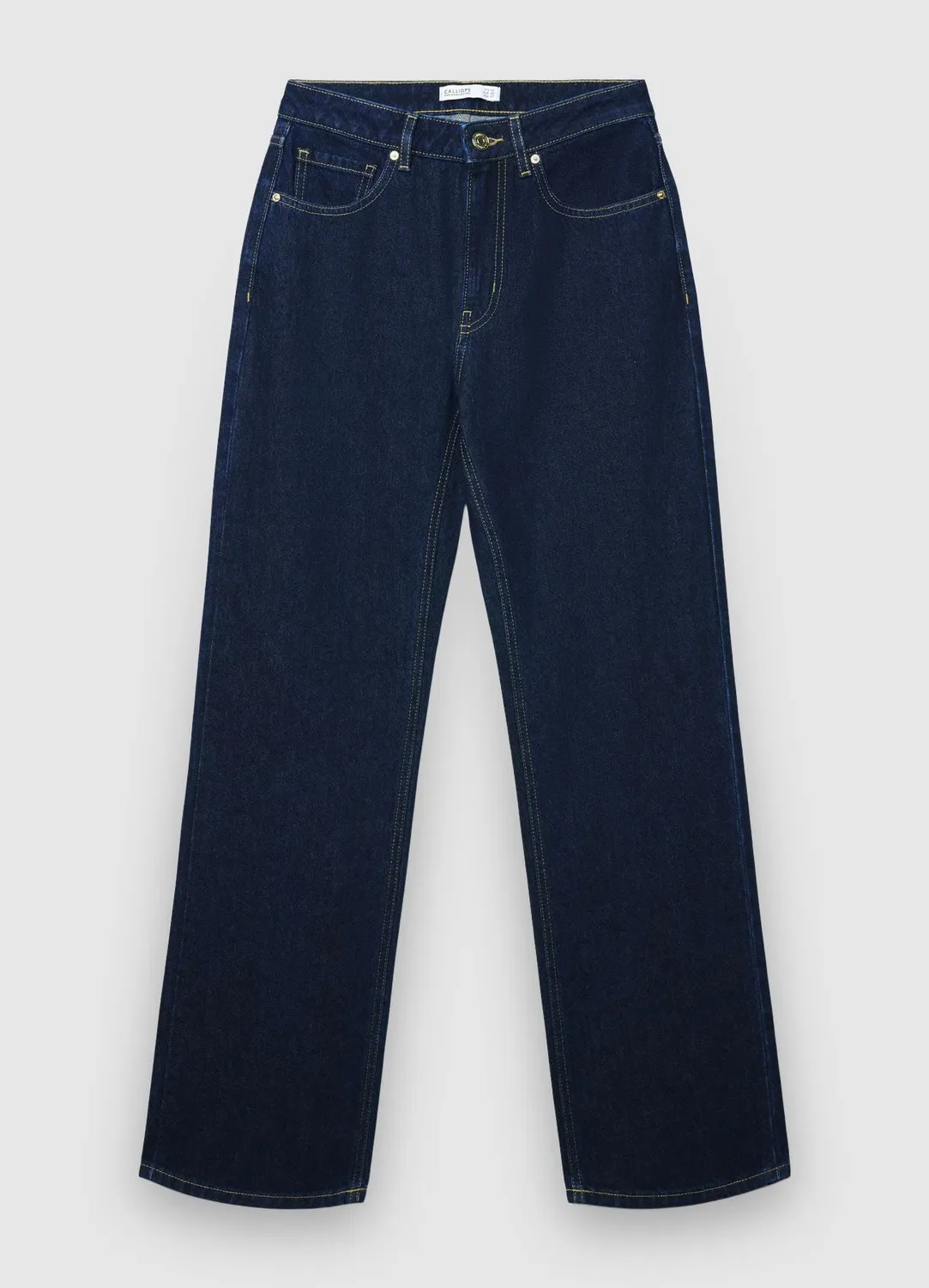 Calliope jean straight femme 5 poches uni