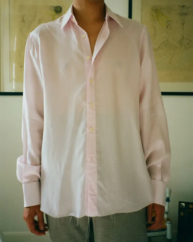 EREVAN John chemise soirée rose viscose
