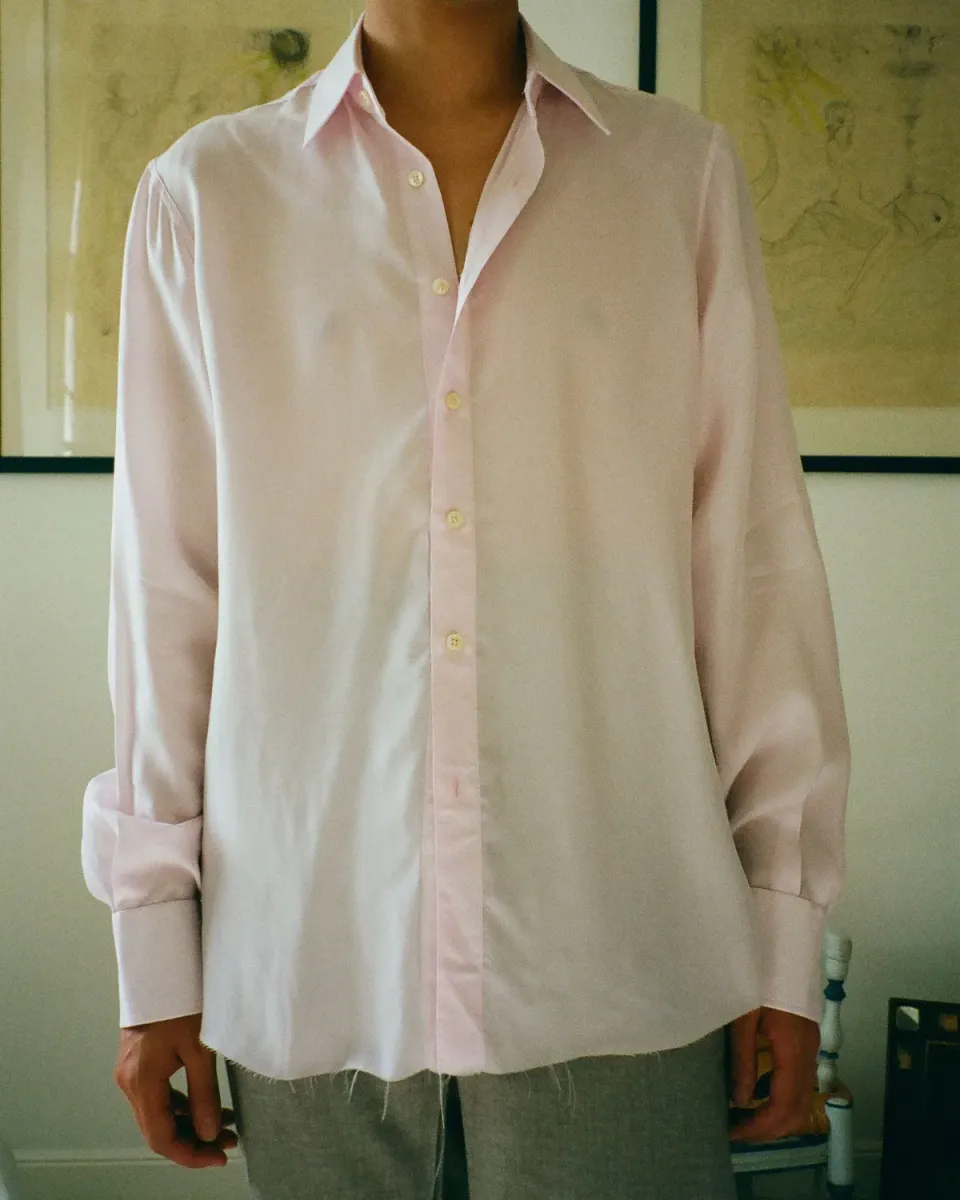 EREVAN John chemise soirée rose viscose