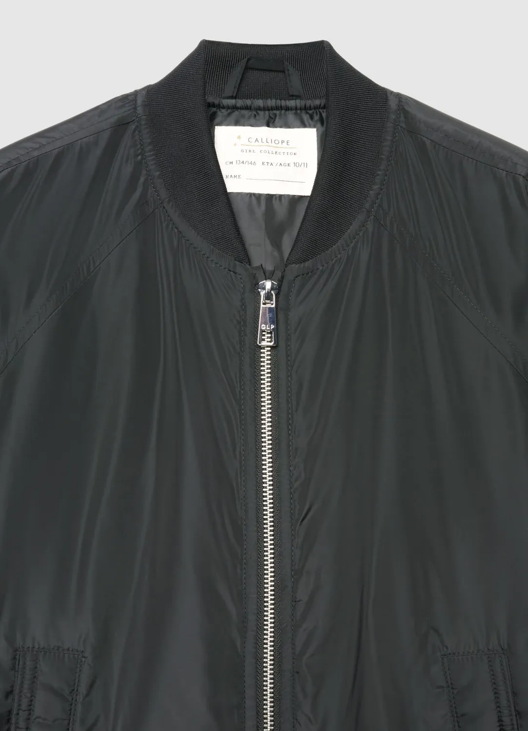 Calliope bomber fille matelassé zip uni