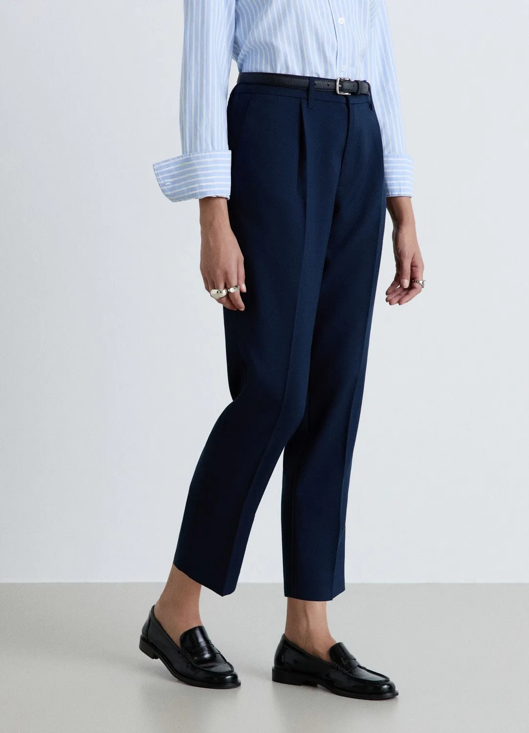 Calliope Pantalon pinces femme S droit tailleur