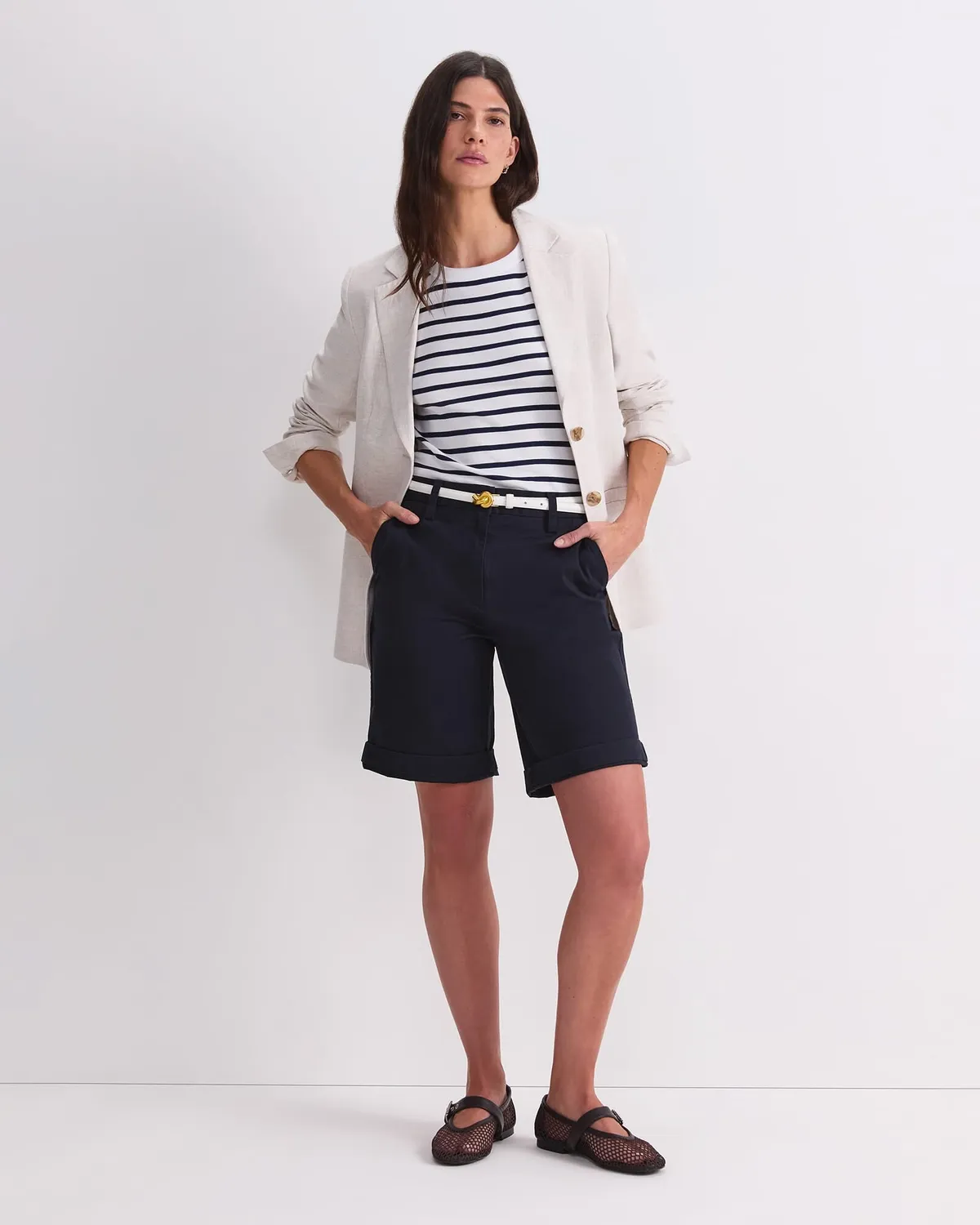 Sportscraft Heidi Stripe tee coton rayé femme