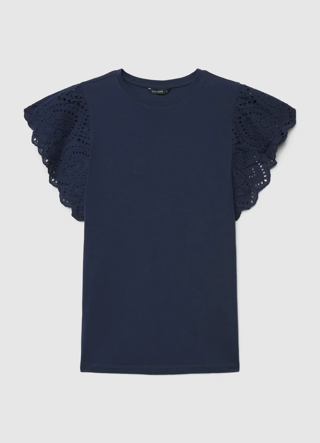 Calliope T-shirt Volants Sangallo Femme Coton Uni