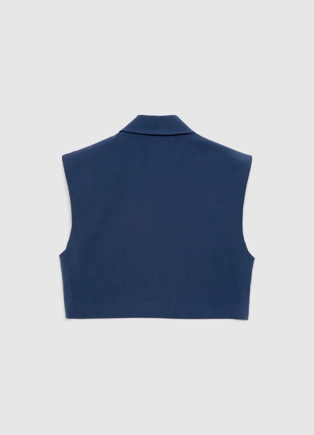 Calliope gilet court revers gilet femme bouton