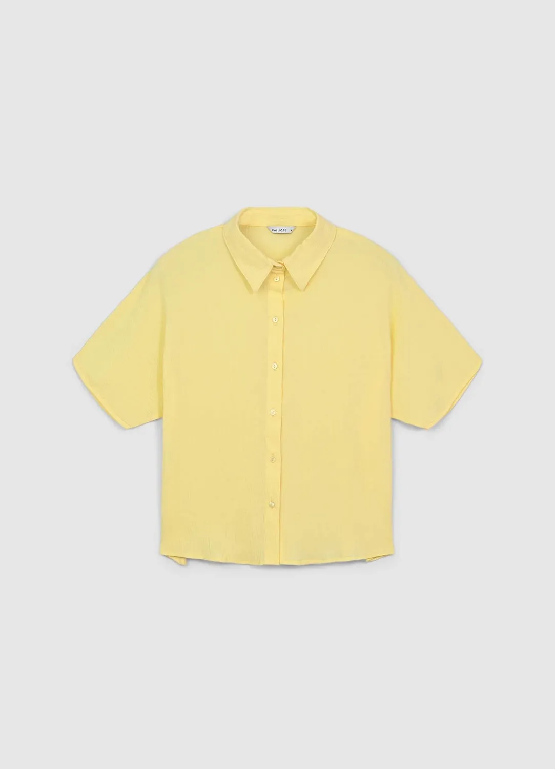 Calliope chemise unie manches courtes S coton